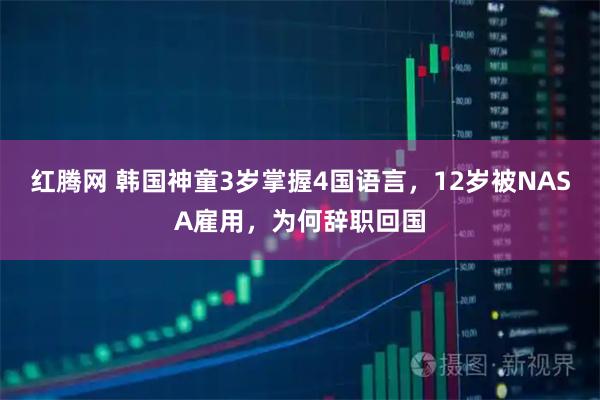 红腾网 韩国神童3岁掌握4国语言，12岁被NASA雇用，为何辞职回国