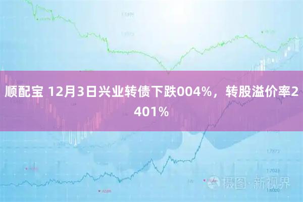 顺配宝 12月3日兴业转债下跌004%，转股溢价率2401%